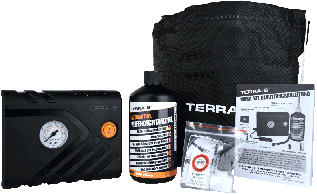 Terra-S Reifen-Pannenset Mobil Kit