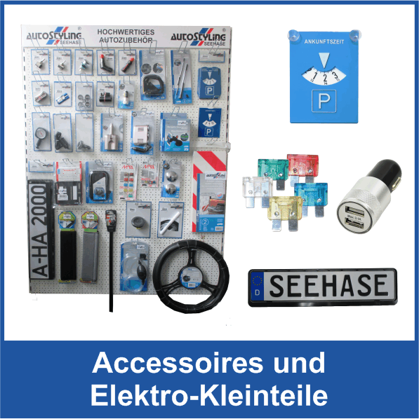 Accessoires und Elektro-Kleinteile