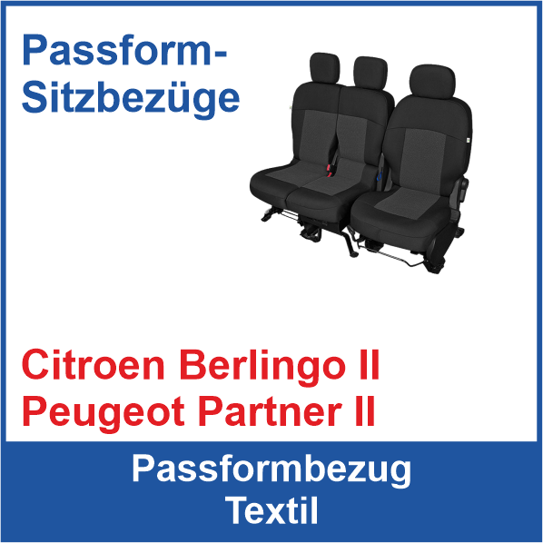 Transporterbezug Citroen Berlingo II, Peugeot Partner II